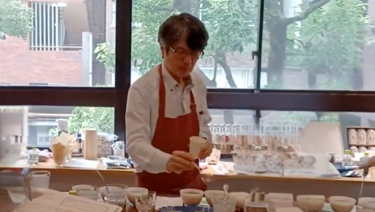 カッピングの様子